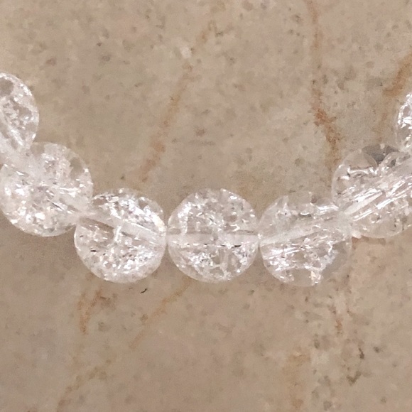 Natural Fire & Ice 8mm Stretch Bracelet - Picture 4 of 6